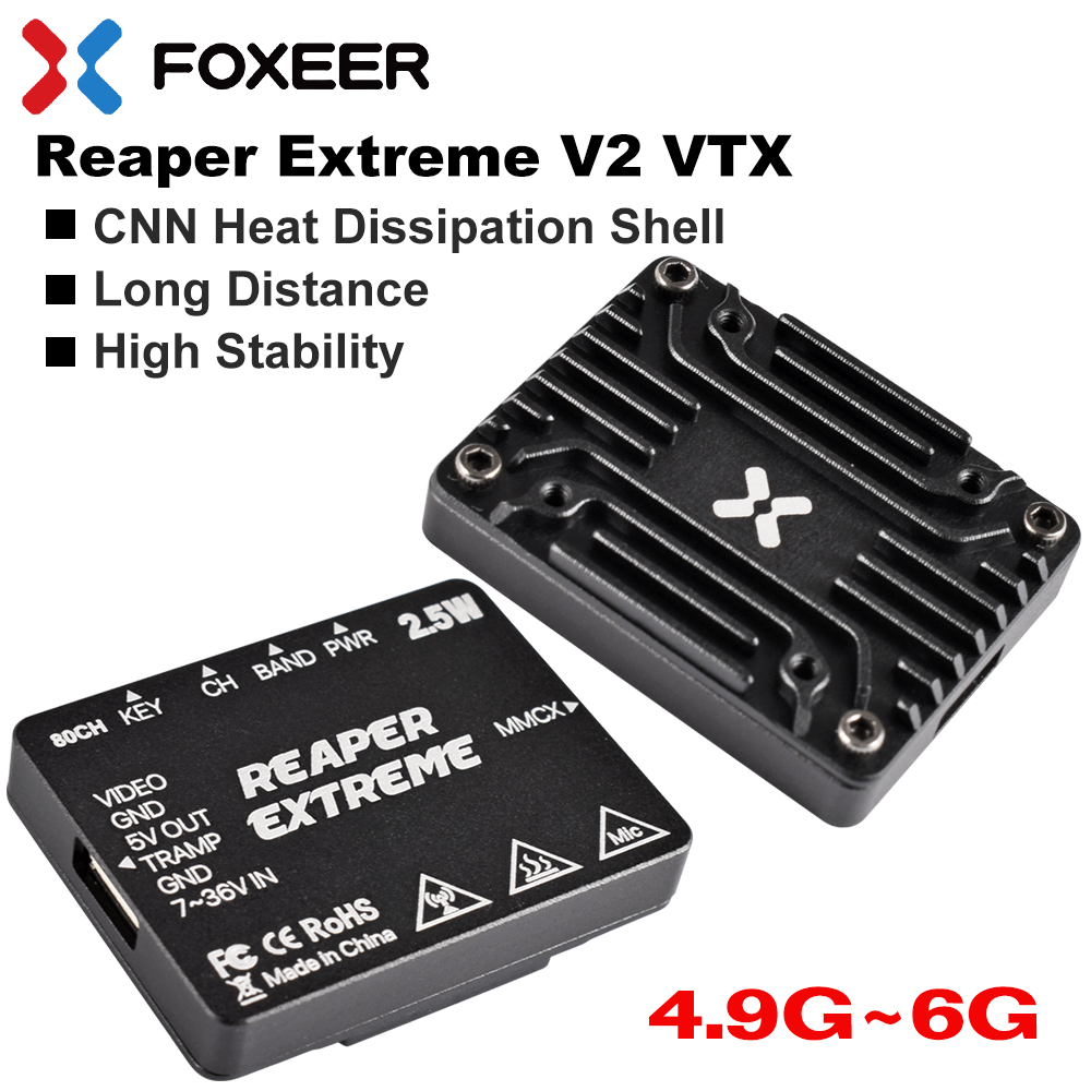 (superkorting) Foxeer 4.9-6G R - Foxeer Reaper Extreme 2.5W Vtx recensie en prijs